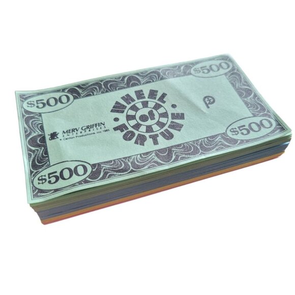 Wheel of Fortune Vintage Game Pieces Replacement Parts Money Prize Win Craft - Picture 4 of 4